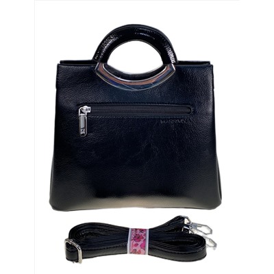 Женская сумка из искусственной кожи, цвет черный