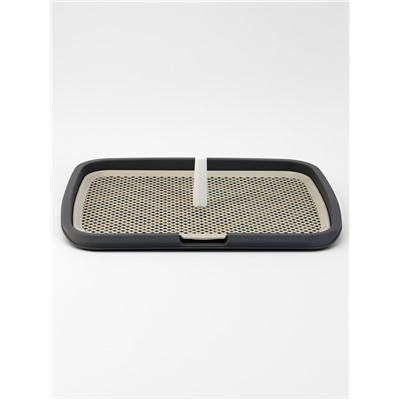 Туалет открытый, 65×6.5×5 см, со столбиком, пластик, серый