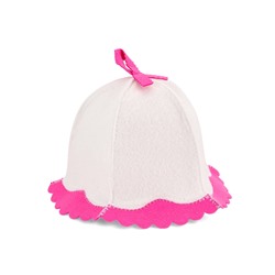 Шапка - шляпка для бани и сауны «Красотка», полиэфир 50%, шерсть 50%, «Добропаровъ»