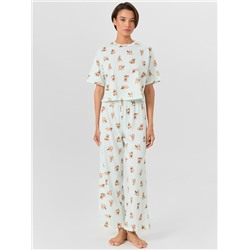 КОМПЛЕКТ ЖЕНСКИЙ (ФУТБОЛКА, БРИДЖИ) 592444