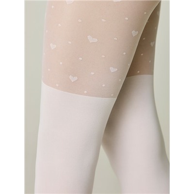 CONTE Колготки с сердечками и имитацией гольфинов SWEET LADY