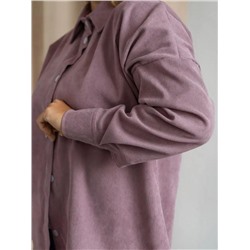 Рубашка женская вельвет РЖМ-01 (Сиреневый)