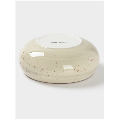 Салатник Magistro Mediterana, 1.55 л, d=19.7 см, фарфор, бежевый