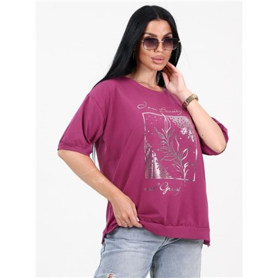 Футболка "Лайма" бордо