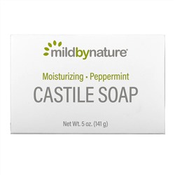 Mild By Nature, кастильское мыло, с ароматом перечной мяты, 141 г (5 унций)