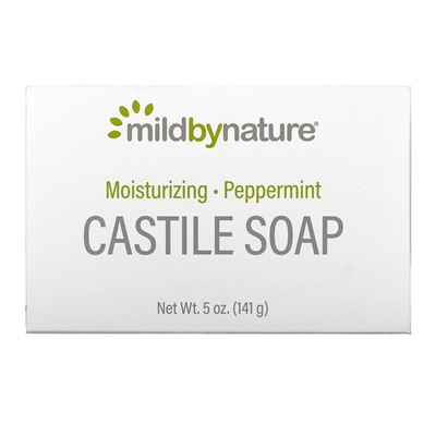 Mild By Nature, кастильское мыло, с ароматом перечной мяты, 141 г (5 унций)