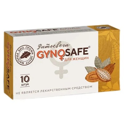 Фитосвечи GynoSafe (Гиносейф) для женщин блистер 10 шт.