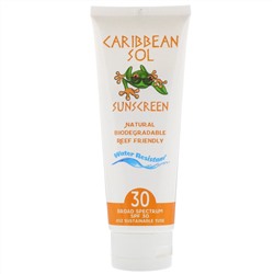 Caribbean Solutions, Солнцезащитное средство, SPF 30, 4 унции