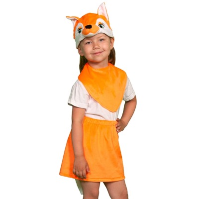 Карнавальный костюм «Лисичка», плюш лайт, рост 92-116 см