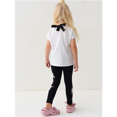 Брюки трикотажные для девочек (легинсы), 2 пары в комплекте