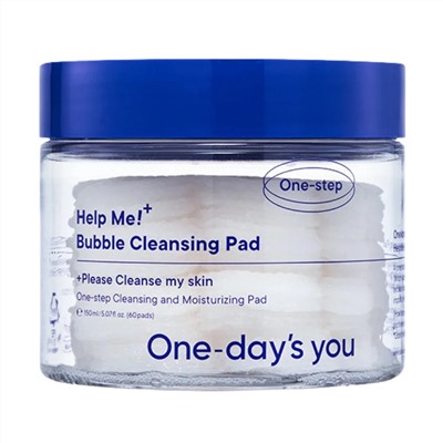 One-day's You Очищающие пузырьковые пэды для лица / Help Me Bubble Cleansing Pad, 60 шт. 25149