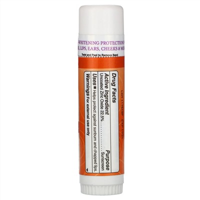 Badger Company, Kids, Natural Mineral Sunscreen Face Stick, SPF 35, Tangerine & Vanilla, 0.65 oz (18.4 g)