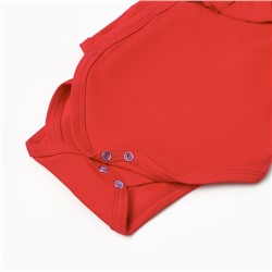 Боди детское MINAKU Winter, рост 68-74 см, красное