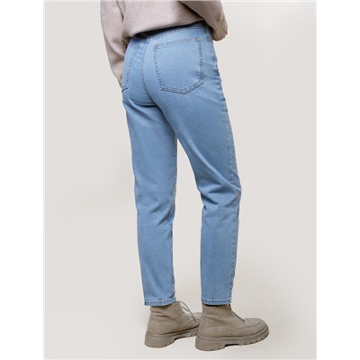 Джинсы мом фит из мягкой эластичной джинсы 13,5OZ