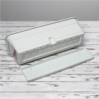 Ящик балконный для цветов, 12 л, 60×20×17 см, пластиковый, цвет мраморный