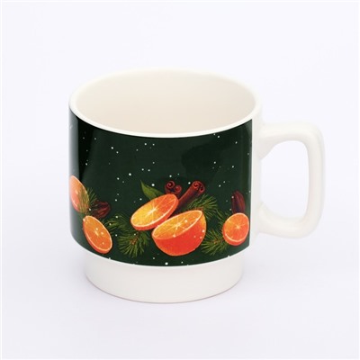 Кружка новогодняя керамическая «Аромат Нового года», 350 мл