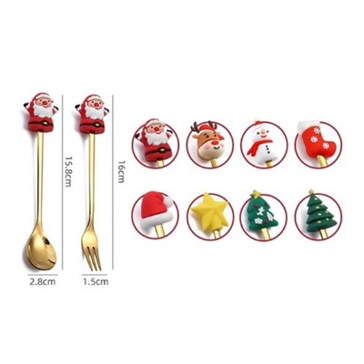 Набор десертных ложек и вилок Комплект - 4 прибора