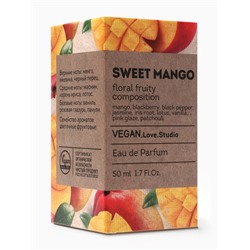 Парфюмерная вода женская Vegan Love Studio Sweet Mango, 50 мл (по мотивам Mango Skin (Vilhelm Parfumerie)