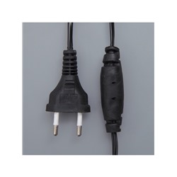 Гирлянда «Бахрома» 4×0.6 м, IP44, тёмная нить, 180 LED, свечение синее, мерцание белым, 220 В