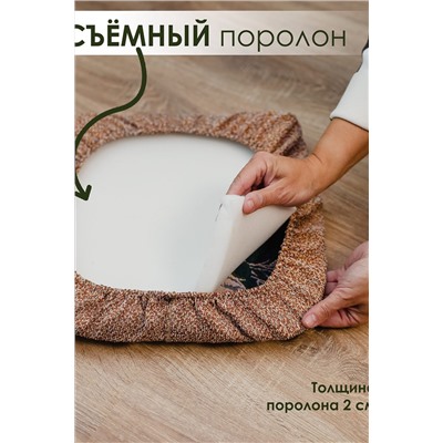 Подушка для мебели Сидушка на табурет квадратная НАТАЛИ, 1212114