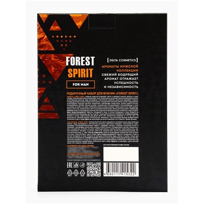 Подарочный набор мужской FOREST SPIRIT, гель для душа 250 мл, шампунь 250 мл