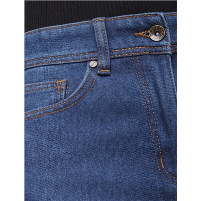 Прямые джинсы на флисе