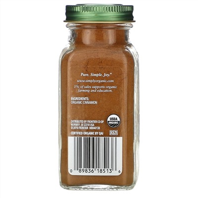 Simply Organic, корица, 69 г (2,45 унции)