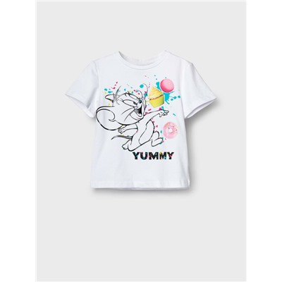 Фуфайка трикотажная для девочек (футболка)