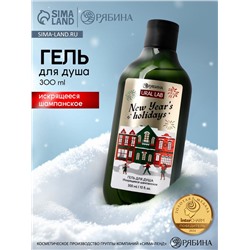 Гель для душа, 300 мл, New Year holidays, аромат: искрящееся шампанское, Ural Lab Winter Melody