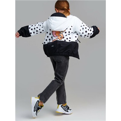 Куртка текстильная с полиуретановым покрытием для девочек (ветровка)