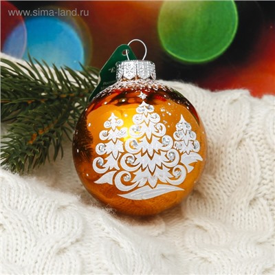 Ёлочный шар «Новогодний» d=6 см, без упаковки, МИКС