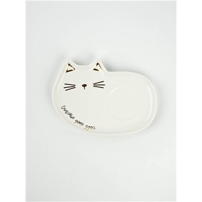 Чайная пара «Счастье уже здесь»: кружка 200 мл, блюдце 18×11 см, ложка