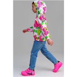 Куртка текстильная с полиуретановым покрытием для девочек (ветровка) PLAYTODAY, 1231510