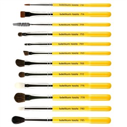 Bdellium Tools, Studio Line, набор кисточек для глаз и чехол, в комплект входит 12 предметов