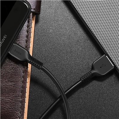Кабель USB - Type-C Hoco X20 Snow Storm 12W 100см 2,4A  (black)