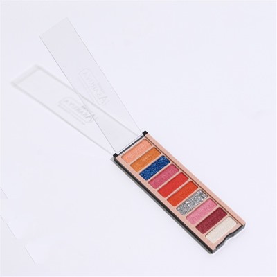 Палетка теней для век с шиммером 10 цветов