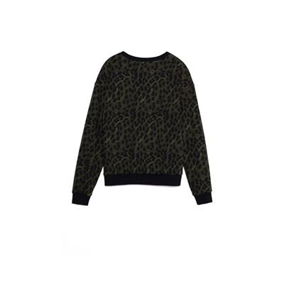 Джемперы CONTE LD 1054 Свитшот c леопардовым рисунком
