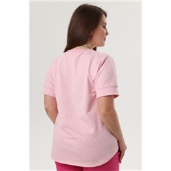 Туника футер 2-х нитка  4197/03/Розовый меланж