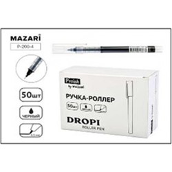 Ручка-роллер 0.5 мм "DROPI" черная P-200-4 Proink