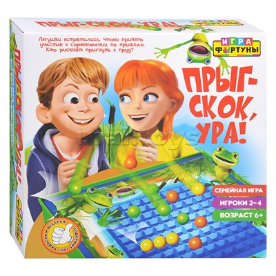 Настольная семейная игра "Прыг-скок, Ура"