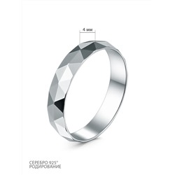 Кольцо из серебра родированное 20-01-1036