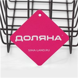 Корзина подвесная Доляна «Лофт», 25×19.5×20.5 см, коричневая