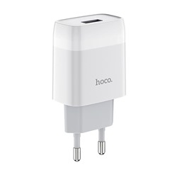 Адаптер Сетевой Hoco C72A Glorious USB 2,1A/10W (white)