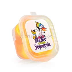 Слайм Зефирка, 50 гр., два цвета: оранжевый и желтый