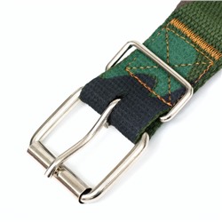 Брезентовый ошейник «Камуфляж», 72×3.5 см, однослойный, цвет хаки