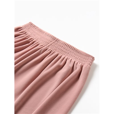 Пижама женская (рубашка, шорты) KAFTAN Plushy, размер 52-54, розовая