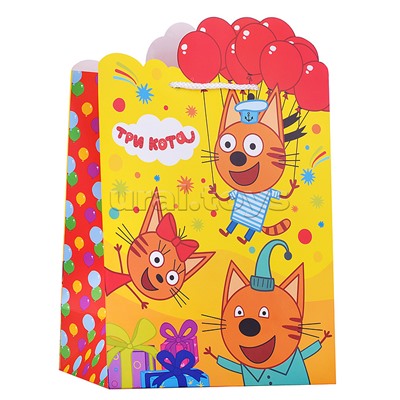 Пакет подарочный креативный "Три Кота"