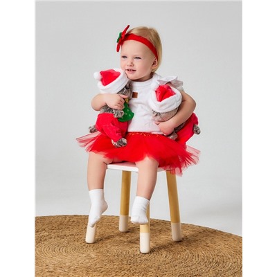 Набор для фотосессии «Крошка Я. Праздничный»: юбка и повязка на голову, красный, рост 62-86