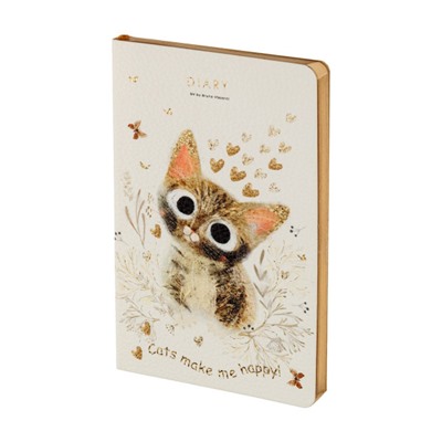 Ежедневник недатированный А5 256 стр. 3-743/19 "Любовь. Милый котик" Bruno Visconti