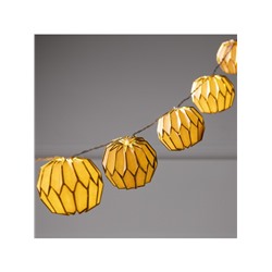 Гирлянда «Нить» 2 м с насадками «Розовый фонарик», IP20, прозрачная нить, 10 LED, батарейки AAх2 (нет в комплекте), свечение тёплое белое